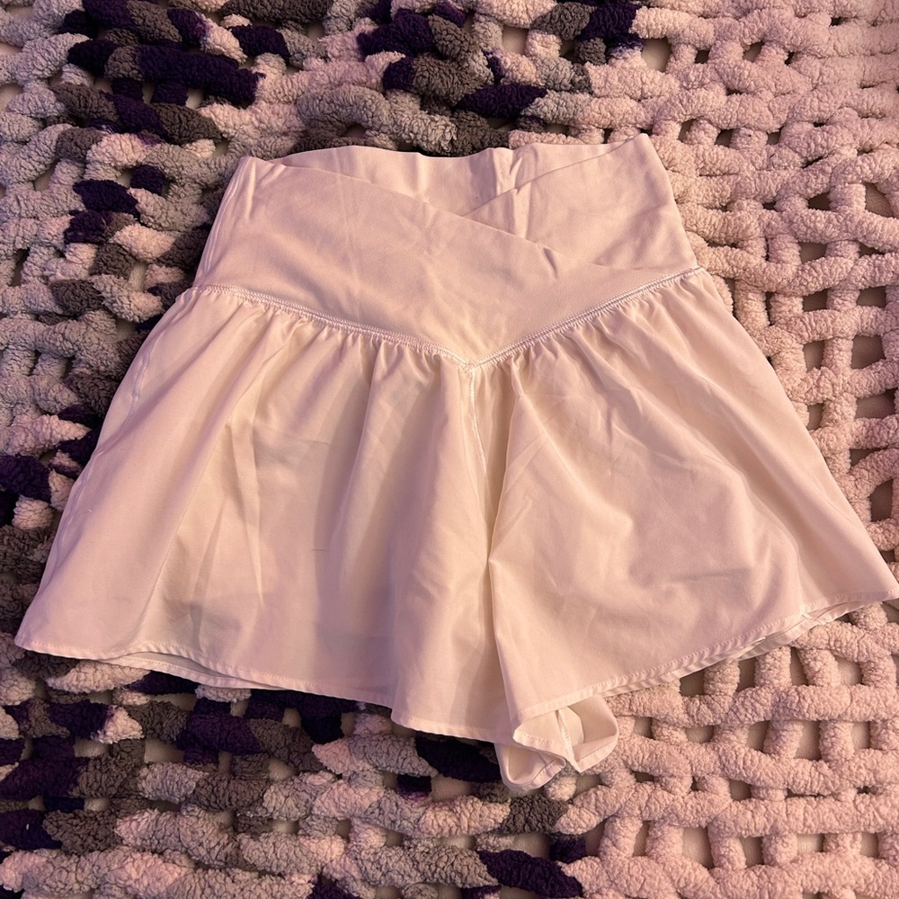 White Aerie Butterfly Shorts